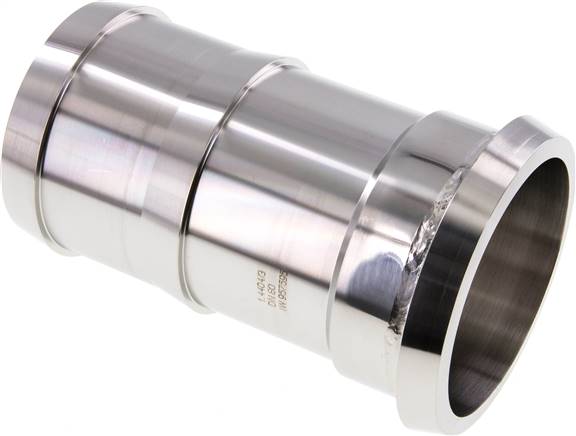 Sanitary (Dairy) Fitting 100mm Cone x 80 mm Hose Pillar Stainless Steel