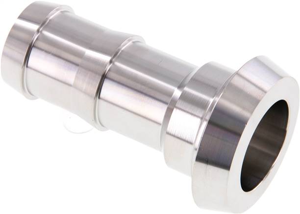 Sanitary (Dairy) Fitting 44mm Cone x 1 inch (25 mm) Hose Pillar Stainless Steel