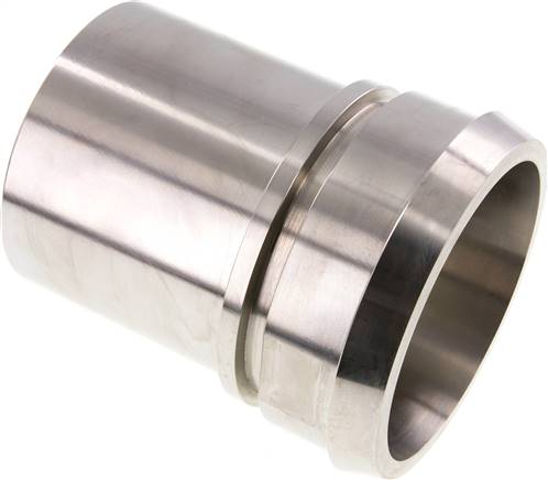 DIN 11851 Sanitary (Dairy) Fitting 120mm Cone x 4 inch (100 mm) Hose Pillar Stainless Steel Safety Collar