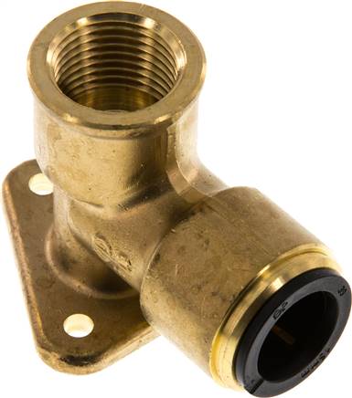 Wall-mounted Socket G1/2'' Female x 15 mm Push-in Brass 16bar (224.8psi)