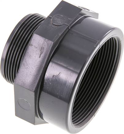 Adaptateur de réduction G2'' mâle x Rp2 1/2'' femelle PVC-U 16bar (224.8psi) EN 1452-3