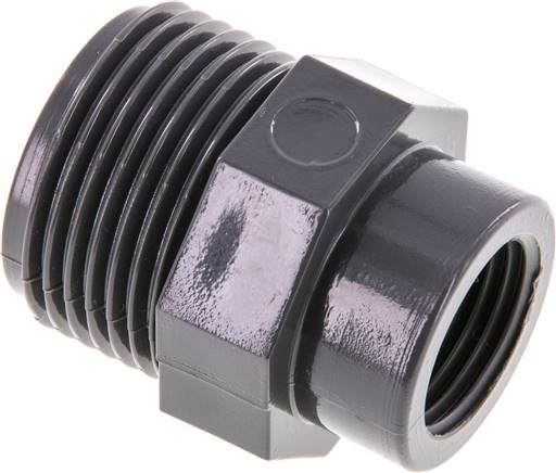 Anillo reductor Rp1/2'' Hembra x G1'' Macho PVC-U 16bar (224.8psi) EN 1452-3