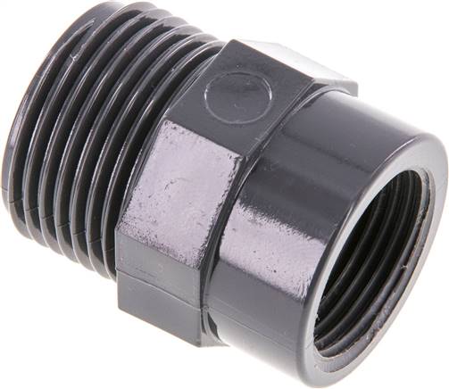 Anillo reductor Rp3/4'' Hembra x G1'' Macho PVC-U 16bar (224.8psi) EN 1452-3