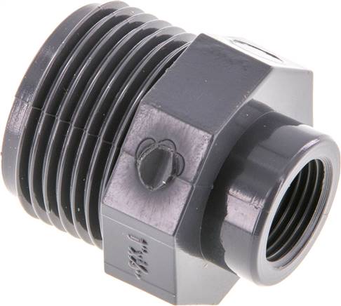 Anillo reductor Rp3/8'' Hembra x G1'' Macho PVC-U 16bar (224.8psi) EN 1452-3