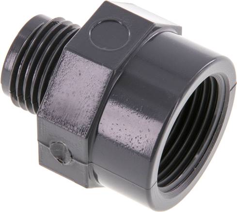 Adaptador reductor G1/2'' Macho x Rp3/4'' Hembra PVC-U 16bar (224.8psi) EN 1452-3