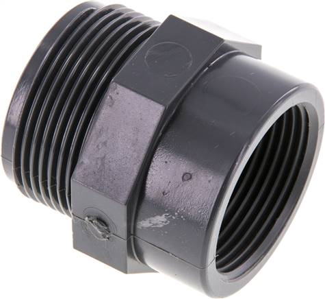 Bague de réduction Rp1 1/4'' Femelle x G1 1/2'' Mâle PVC-U 16bar (224.8psi) EN 1452-3