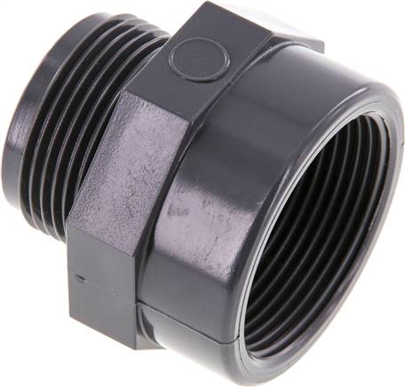 Adaptateur de réduction G1 1/4'' mâle x Rp1 1/2'' femelle PVC-U 16bar (224.8psi) EN 1452-3