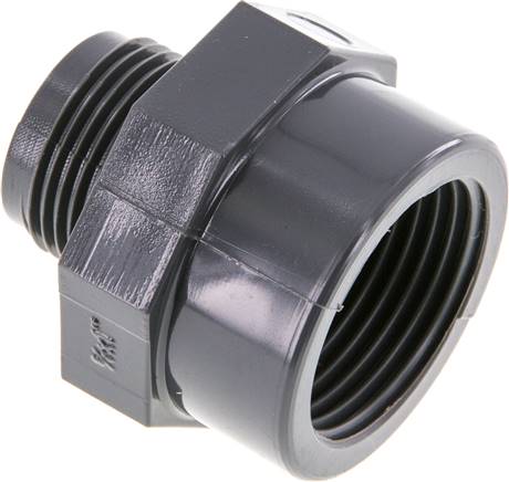 Adaptador reductor G3/4'' Macho x Rp1'' Hembra PVC-U 16bar (224.8psi) EN 1452-3