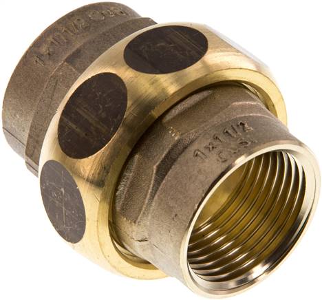 Union Straight Connector Rp1'' Female Brass Flat Seal Centellen 16bar (224.8psi)