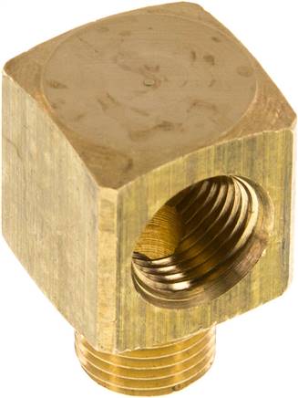 90deg Angled Fitting G1/8'' Male x Female Brass 16bar (224.8psi)