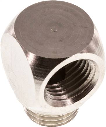 90deg Angled Fitting G1/4'' Male x Female Nickel-plated Brass 16bar (224.8psi)