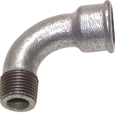 90deg Angled Fitting 1/4'' Male R x Female Rp Long Cast Iron 25bar (351.25psi)