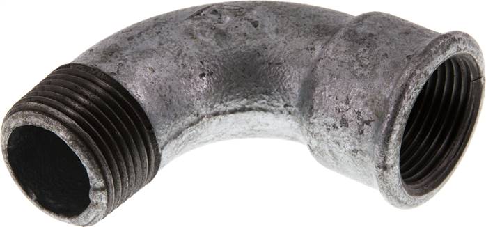 90deg Angled Fitting 1'' Male R x Female Rp Short Cast Iron 25bar (351.25psi)