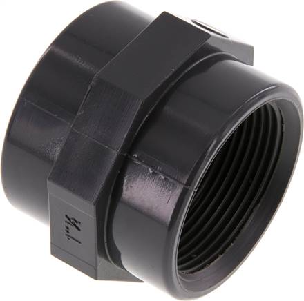 Socket Rp1 1/2'' Female PVC-U 16bar (224.8psi) EN 1452-3