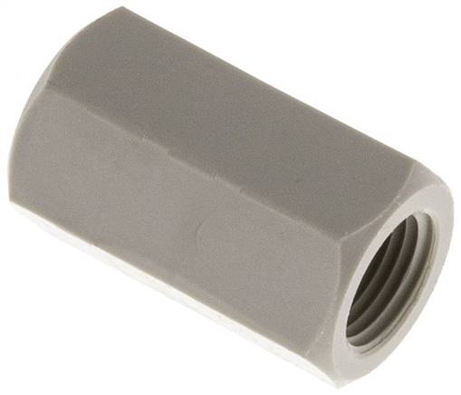 Socket G1/8'' Female Polypropylene (pp) 10bar (140.5psi) FDA 14mm Hex