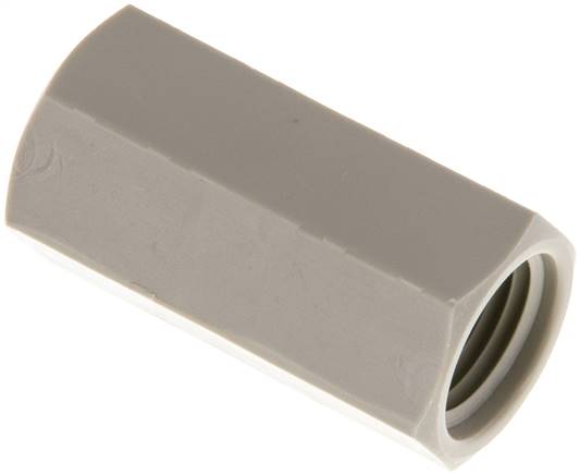 Socket G1/4'' Female Polypropylene (pp) 10bar (140.5psi) FDA 17mm Hex