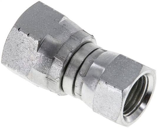 JIC Reducing Connector UNF 9/16''-18 (Dash Size 6) x UNF 3/4''-16 (Dash Size 8) Steel 275bar (3863.75psi)
