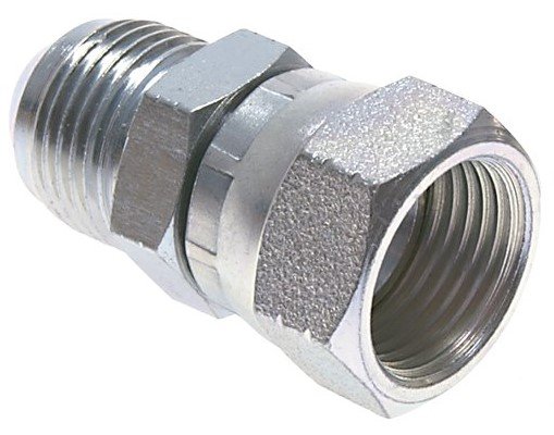 JIC Reducing Nipple UN 1-1/16''-12 Male x UN 1-5/16''-12 Female Steel 170bar (2388.5psi)