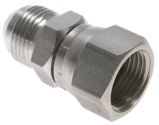 JIC-Nippel UN 1-5/16''-12 Stecker x Buchse Edelstahl 170bar (2388.5psi)