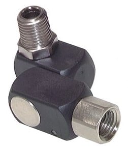 Rotary Joint R1/4'' Vrouwelijk X Mannelijk Z-vorm Nikkel-vernikkeld Messing / Plastic 15bar (210.75psi)