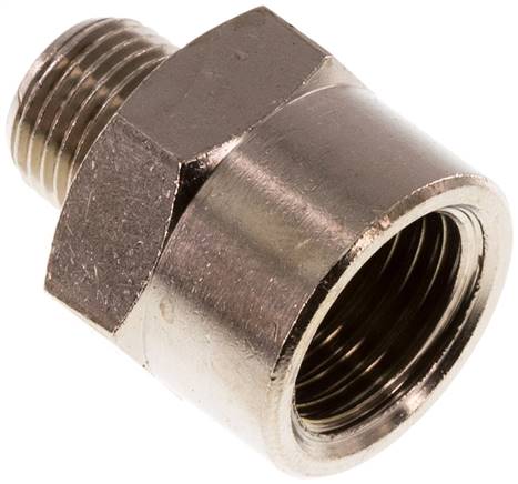 Reducing Adapter R1/8'' Male x Rp1/4'' Female Nickel-plated Brass 16bar (224.8psi)