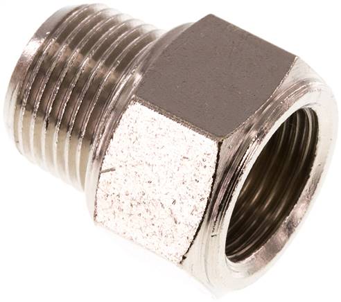 Threaded Extension 3/8'' R Male x Rp Female Nickel-plated Brass 16bar (224.8psi)