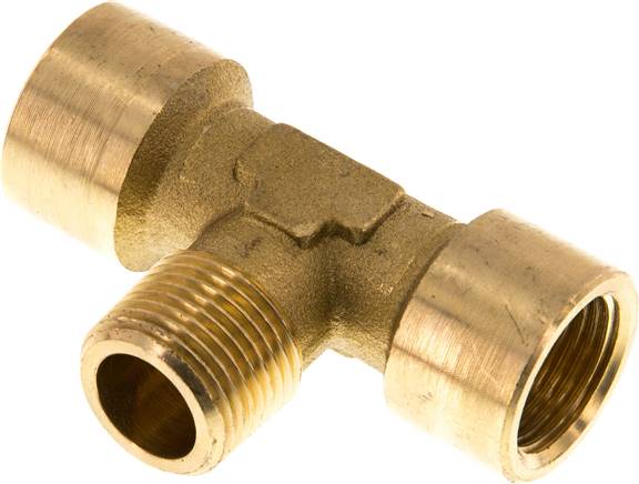 Tee Fitting G3/8'' Female x R3/8'' Male Brass 16bar (224.8psi)