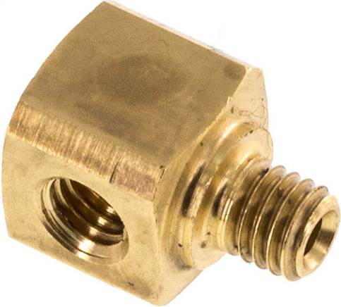 T-Stück M5 Stecker x Buchse Messing 16bar (224.8psi)