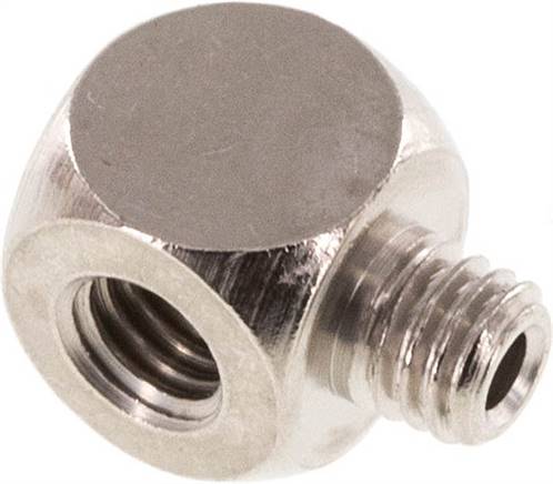 Tee Fitting M5 Male x Female Nickel-plated Brass 16bar (224.8psi)