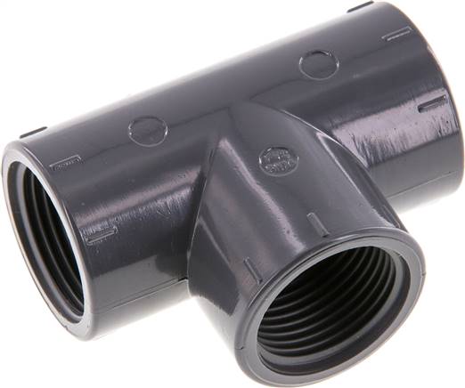 Racor en T Rp3/4'' Pvc-u EN 1452-3 16bar (224.8psi)