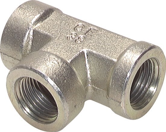 Tee Fitting 3/8'' NPT Female Steel High Pressure 210bar (2950.5psi)