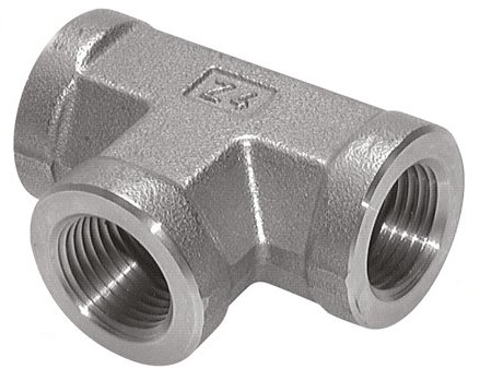 Tee Fitting 1/8'' NPT Female Stainless steel High Pressure 345bar (4847.25psi)