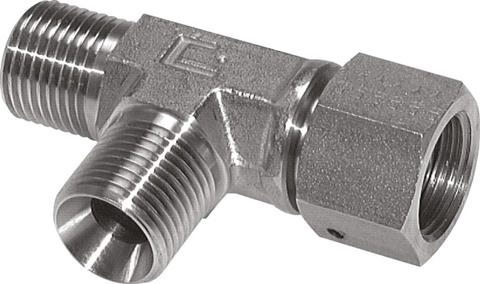 Raccord en T G1 1/4'' Mâle x Femelle Acier inoxydable Hydraulique 190bar (2669.5psi)