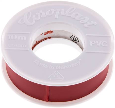 Electrical Insulation Tape VDE-tested 15mm/10m Red