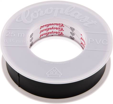 Electrical Insulation Tape VDE-tested 25mm/25m Black