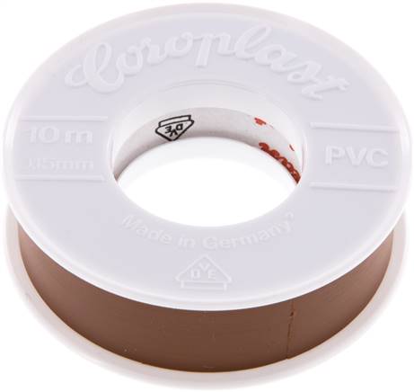 Electrical Insulation Tape VDE-tested 15mm/10m Brown