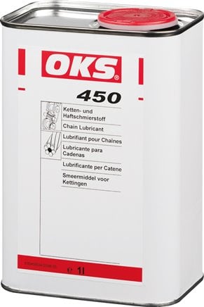 Lubrifiant adhésif pour chaînes transparent 1L OKS 450