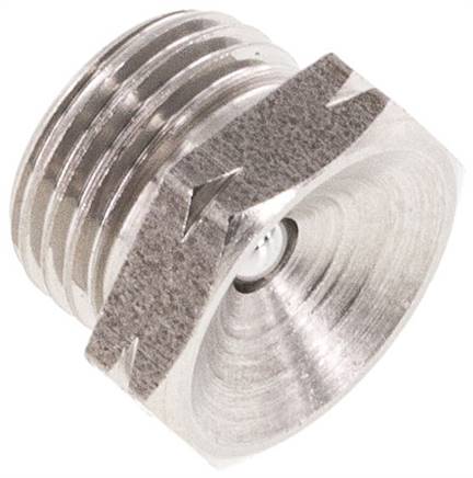 Rechte Centraal DIN 3405 Smeernippel RVS G 1/8 Inch DIN 3405