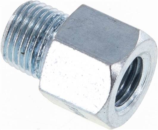 Steel Male R 1/8 inch/Female M8x1 Adapter 14mm