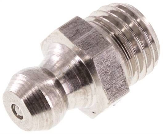 Straight Hydraulic Grease Nipple Stainless Steel M8x1 DIN 71412