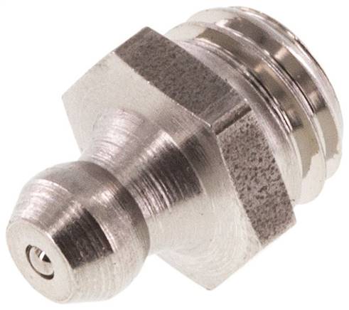 Engrasador hidráulico recto Acero inoxidable M10x1,5 DIN 71412