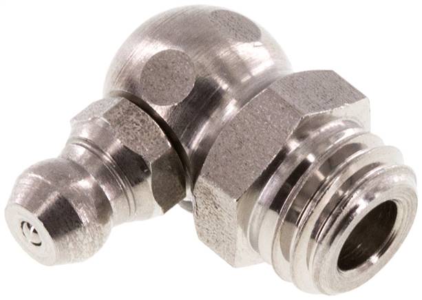 Right-angled Hydraulic Grease Nipple Stainless Steel M10x1.5 DIN 71412