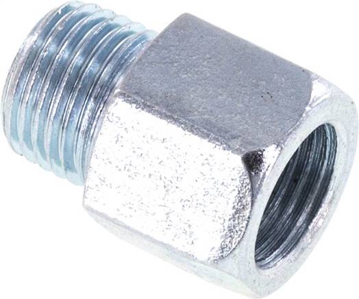 Adaptateur en acier mâle M10x1/femelle Rp 1/8 pouce 14mm