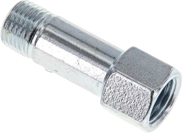 Steel Male/Female M10x1 Grease Nipple Extension 31mm