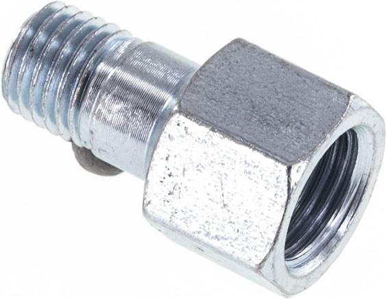 Stalen Mannelijke M8x1/Vrouwelijke Rp 1/8 Inch Adapter 19mm