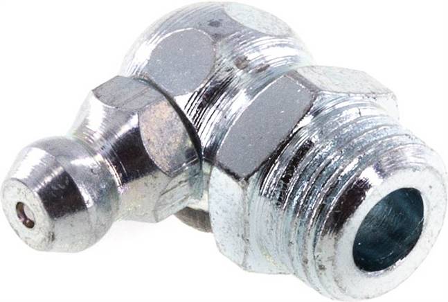 Right-angled Hydraulic Grease Nipple Steel M10x1 DIN 71412