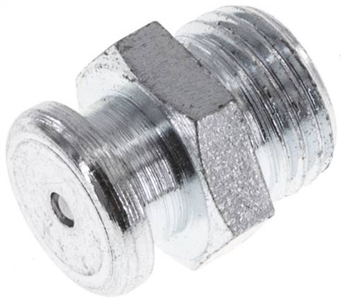 Vlak DIN 3404 Smeernippel 10mm Kop Staal M10x1 DIN 3404