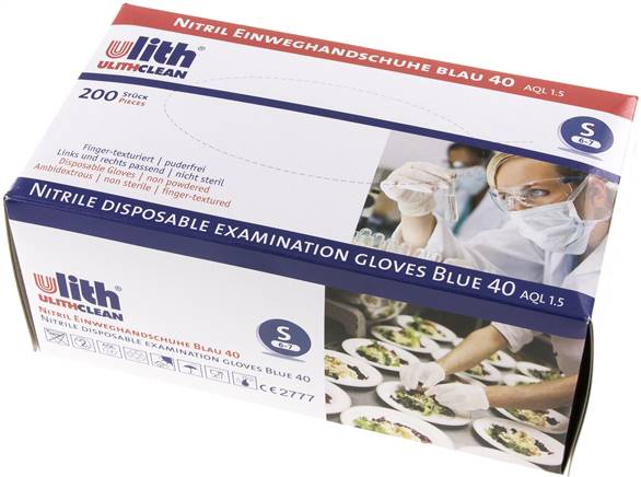 Disposable Gloves Powder-Free Nitrile Size S (100 Pieces) Covid