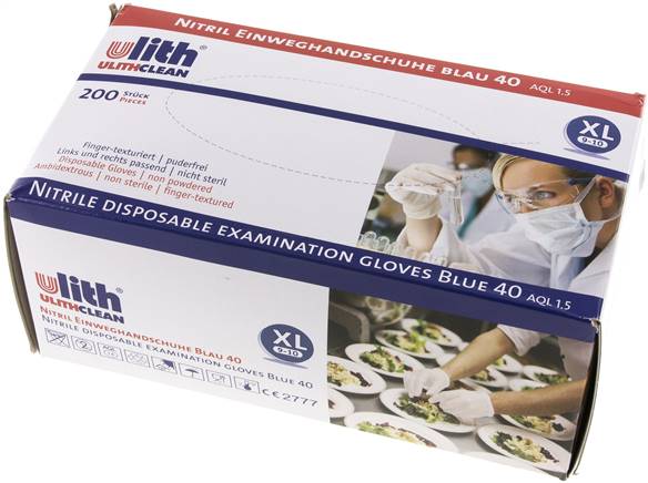 Disposable Gloves Powder-Free Nitrile Size XL (100 Pieces) Covid