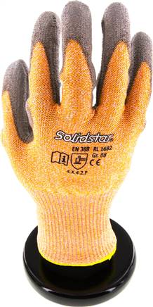 Protective Gloves Fine Knit Special Fabric PU Coating Size 7